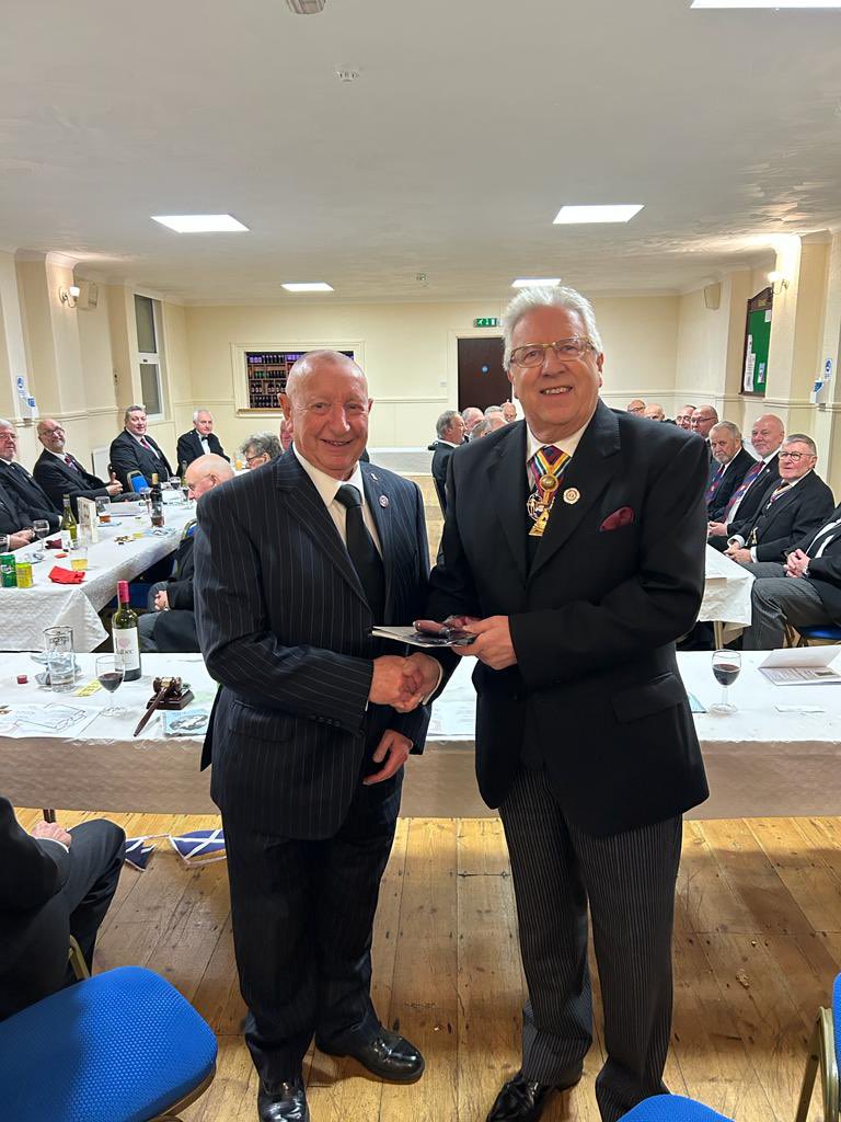 David Purdie (@davidcpurdie) on Twitter photo Burns Night with the Advancement of a new Brother Michael Sendall to Hawton Mark 100 excellent ceremony by W Bro Andy Vodden and his officers and my pleasure to present a Provincial Tie to the candidate <a href="/MarkMasonsHall/">Mark Masons' Hall</a> <a href="/TheSquareMag/">The Square Magazine</a> <a href="/DevonMasons/">Devonshire Freemasons</a> #masons #BurnsNight Burns Night with the Advancement of a new Brother Michael Sendall to Hawton Mark 100 excellent ceremony by W Bro Andy Vodden and his officers and my pleasure to present a Provincial Tie to the candidate <a href="/MarkMasonsHall/">Mark Masons' Hall</a> <a href="/TheSquareMag/">The Square Magazine</a> <a href="/DevonMasons/">Devonshire Freemasons</a> #masons #BurnsNight