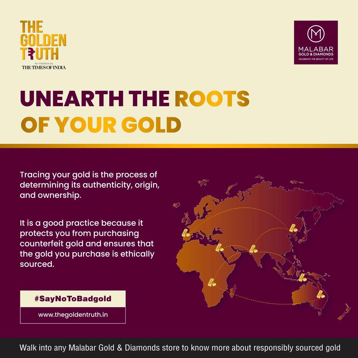 goldentruth_tgt's tweet photo. Trace it!
Explore the depths of your gold and unlock its secrets!
.
.
#SayNoToBadgold #thegoldentruth #thetimesofindia #malabargoldanddiamonds #timesofindia #goodgold #badgold   #truth #truthbetold  #buyright #alert #chooseright #goldentruth #ethical @timesofindia https://t.co/hoqCwA9qro