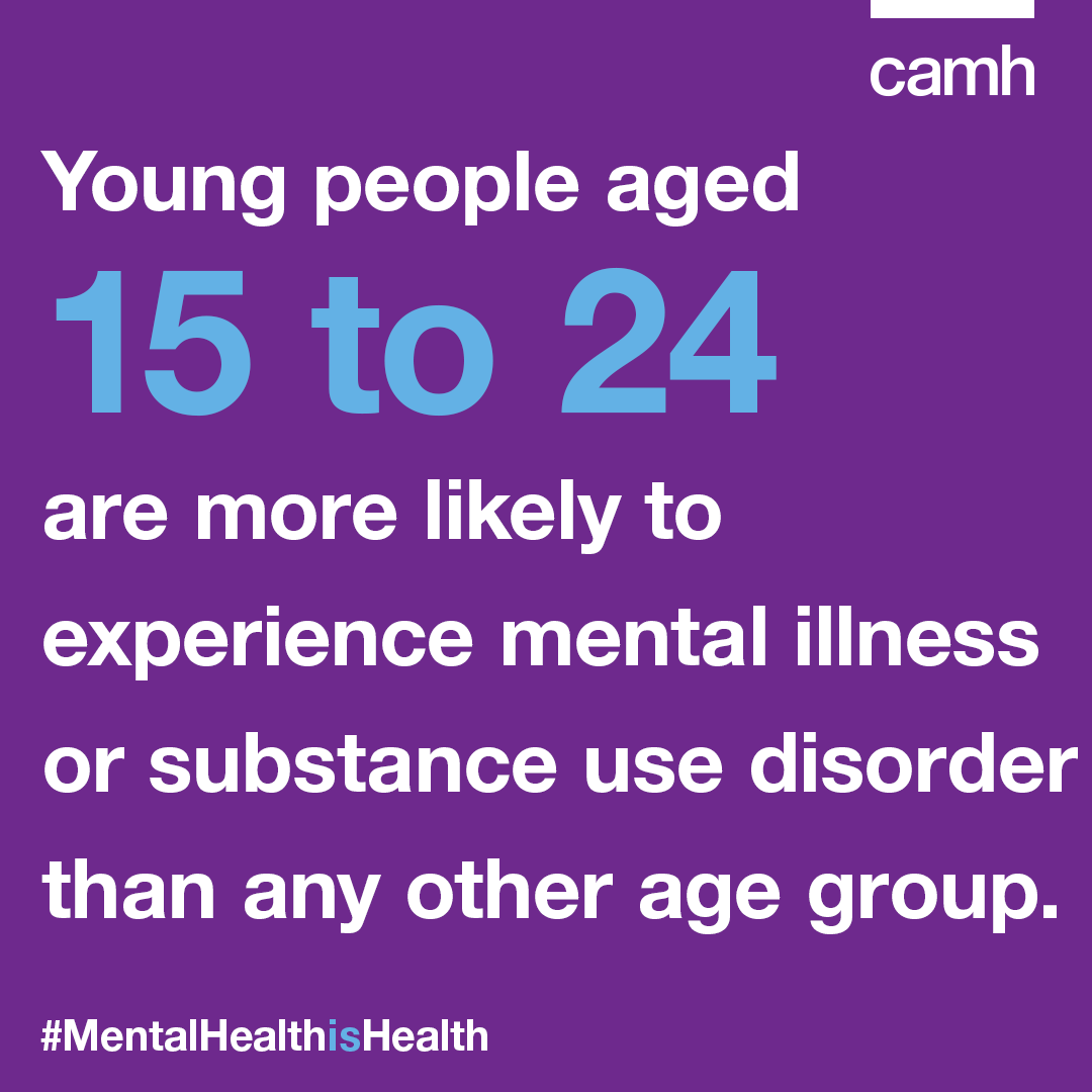 Stats show that 70% of mental illnesses have their first onset in adolescence. 

But with early intervention, we can change outcomes.

#BellLetsTalk
#MentalHealthIsHealth