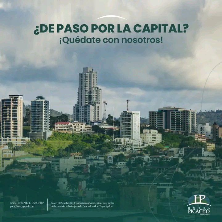 hpicacho's tweet photo. ¿Estás de paso por la capital? ¡Somos la opción perfecta para tu descanso! Quédate con nosotros en Hotel &amp; Suites El Picacho.

Escríbenos y haz tu reserva al: 9501-2107.
#SuitesPicacho Tegucigalpa #Hotel #HotelPicacho Honduras https://t.co/GjI2WqTrmg