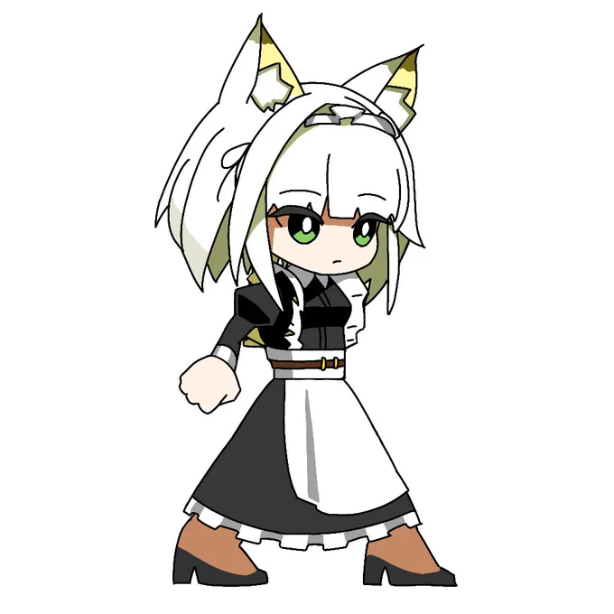 SDキャラオリジナルケルシーより表情が少し柔らかい。戦闘中は盆を敵に投げつけ、スキル発動時は薬品を地面に叩き付ける。スケジュールの都合で脚部は膝から上が存在しない。 