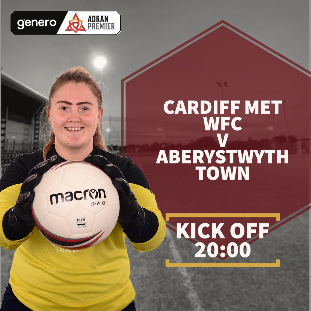 CardiffMetWFC's tweet photo. ITS GAME DAY X3!!!

We have 3 games for you to enjoy today at Cyncoed Campus. 

11:30 - Cardiff Met 2's v Bristol 3's
13:45 - Cardiff Met 1's v Essex 1's

20:00 - Cardiff Met v Aberystwyth Town WFC

Head over to the football 3G for all the action 🏹

#ArcherFamily #UptheMet https://t.co/8wqPCjXA7Y