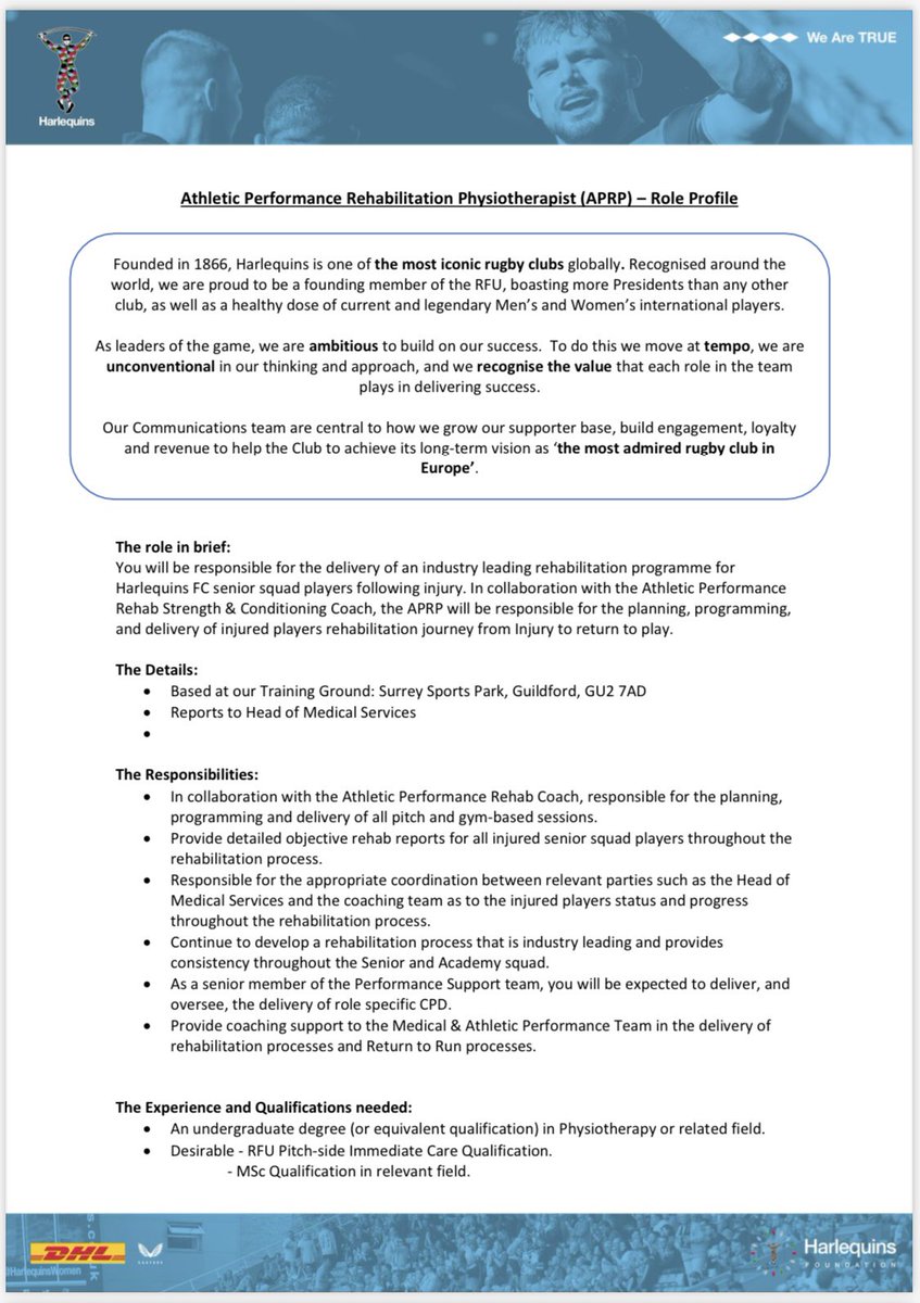 <a href="/Harlequins/">Harlequins 🃏</a> are Hiring!
We look forward to reviewing your application.

quins.co.uk/current-vacanc…