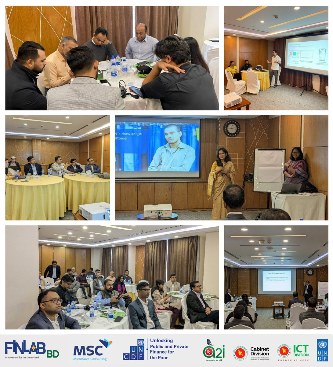 MicroSave's tweet photo. ✅Cohort 1 #Bootcamp of #FinLabBD concluded in Cox’s Bazaar with eight incumbents and #startups presenting to the regulator, @a2i_bd, @MicroSave, and @UNCDF. We are excited about #PitchDay next month https://t.co/EPbYTTlj27