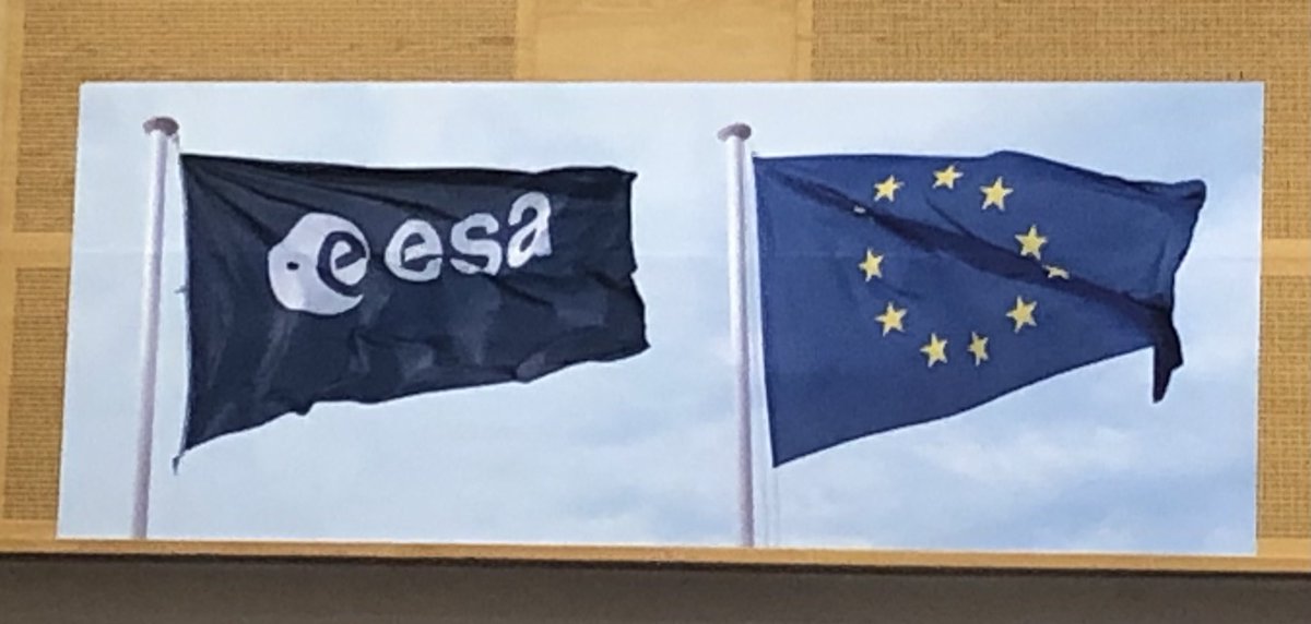 This image concludes best the spirit of the #BBESpaceconf : EU and ⁦@esa⁩ closely working together. For the benefit of European citizens. Regarding Security, Earthcare, Science and daily live satellite services for navigation or communication