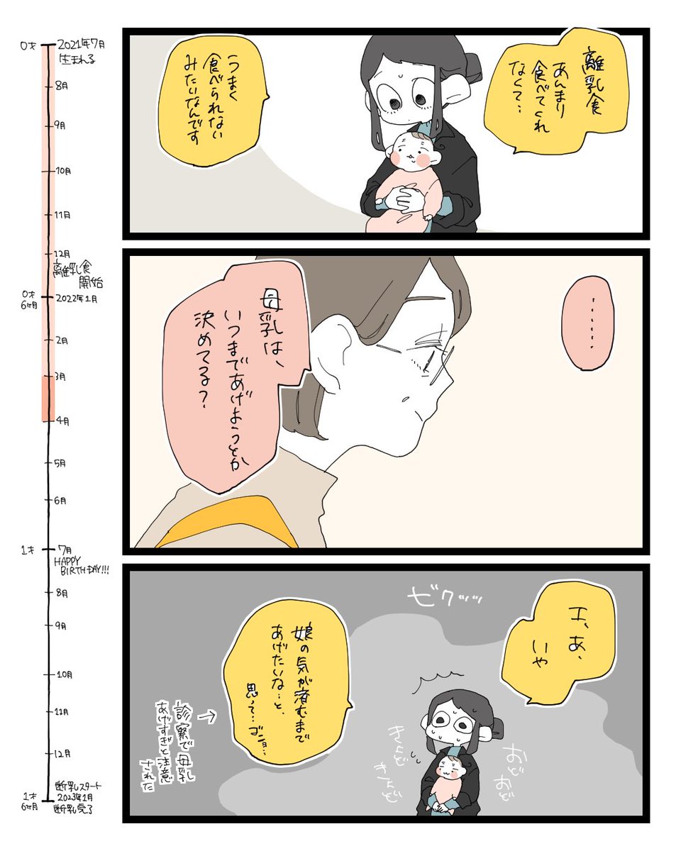 #娘の断乳記録 ②(2/2) 