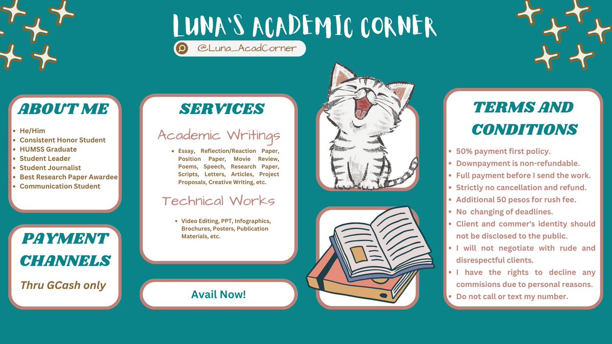 Luna's Academic Corner | OPEN tweet media