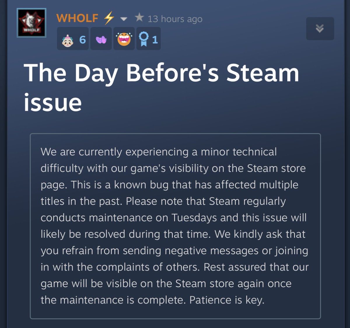 TormentPlays's tweet photo. @hmgamesnsoftwa1 @FntasticHQ This was their initial reason before they admitted it was taken down because of the copyright claim 🤣🤣🤣🤣 https://t.co/lqmYAYn9gg