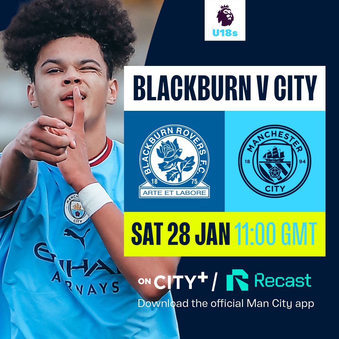 Watch our upcoming clash against Blackburn live! 👊⬇️

CITY+ ▶️ manc.it/city-plus
Recast ▶️ manc.it/recast