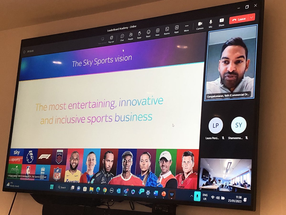 SportingEquals's tweet photo. Speaker number 2️⃣ of the day
Great to have @YGangakumaran delivering a session on ‘Race, Sport & the Media’ ⚽️🏈
@SkySportsNews @SkySports
#edi #race #Diversity #sportingequals #SELeaderBoard https://t.co/TUaOXyTJ82