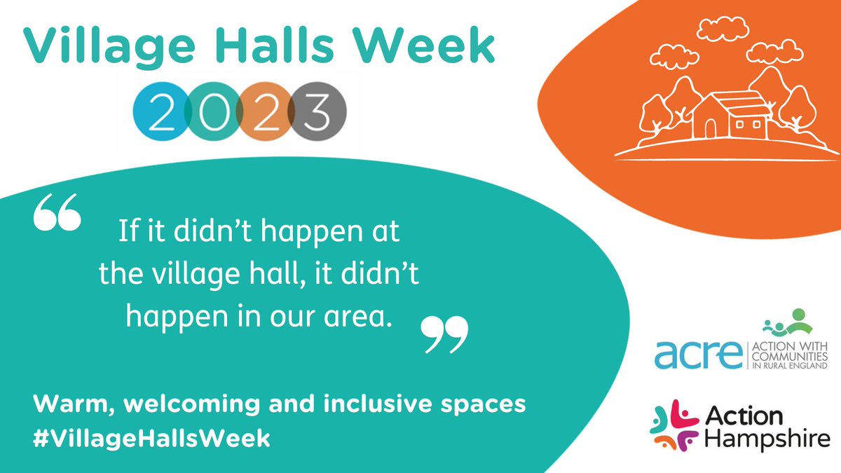 SHARING OUR LOVE OF VILLAGE HALLS!
Our comms assistant, Jenny, went on <a href="/BBCRadioSolent/">BBC Radio Solent</a> this morning to share personal experiences of community buildings and support #VillageHallsWeek. <a href="/ACRE_national/">ACRE</a> 
👉Click this link for her full blog on Village Halls bit.ly/403lrna