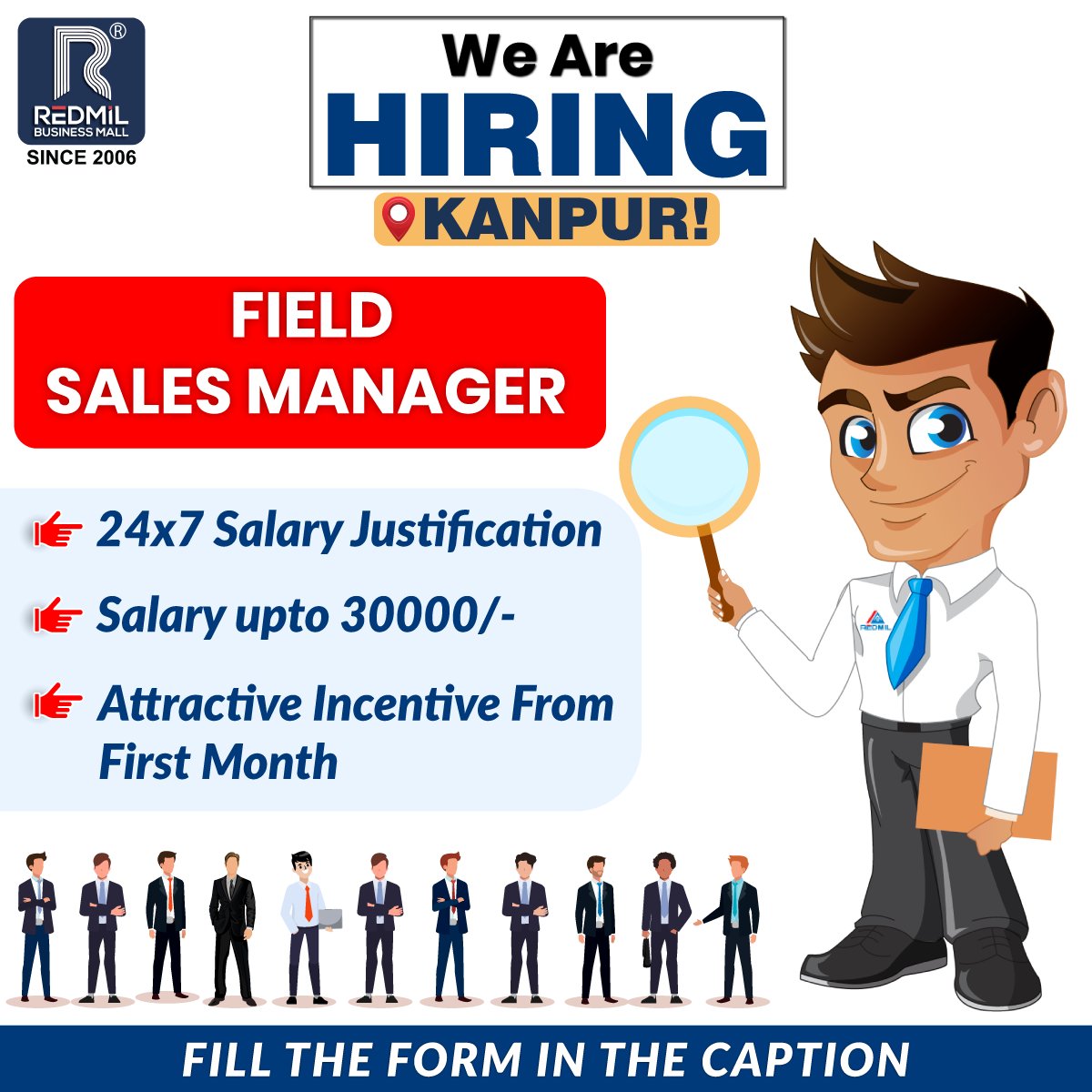RedmilM's tweet photo. Redmil is Hiring Field Sales Manager for Kanpur Location.
नीचे दिए गये फॉर्म को भरकर जुडें Redmil परिवार से
https://t.co/EmuiZQ5j7C
#Redmil #RedmilBusinessMall #Kanpur #Hiring #Manager #SalesManager #enterpreneur #redmilapp #GoDigital #WorkPartTime #WorkFromHome https://t.co/zK0FsVCwqy