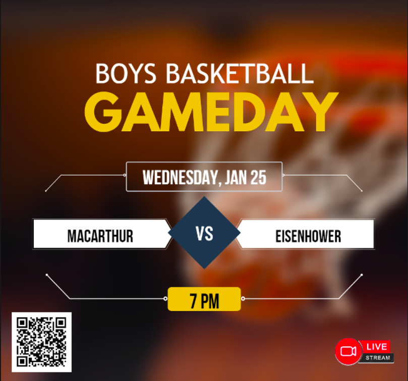 🚨 Varsity Boys Basketball
🏀 MacArthur
🆚 Eisenhower
📅 Wednesday, Jan 25
⏰ 7pm
📺 Live Streaming ballertv.insidethegames.live/hsb.php
<a href="/BigMacHoops/">MacArthur Generals Basketball</a> <a href="/MacArthur_AISD/">MacArthur Senior High - AISD</a> <a href="/MacGenAthletics/">MacArthurHS Generals</a> <a href="/BigIkeHoops/">EisenhowerHoops</a> <a href="/Eisenhower_AISD/">Eisenhower Senior IB World School</a> <a href="/Pathoops_1/">Patrick Punch</a>