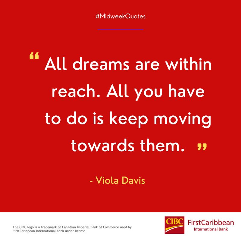 CIBCCaribbean's tweet photo. Remember, dreams don’t work unless you do!
#CIBCFirstCaribbean https://t.co/HZo2oQq1t5