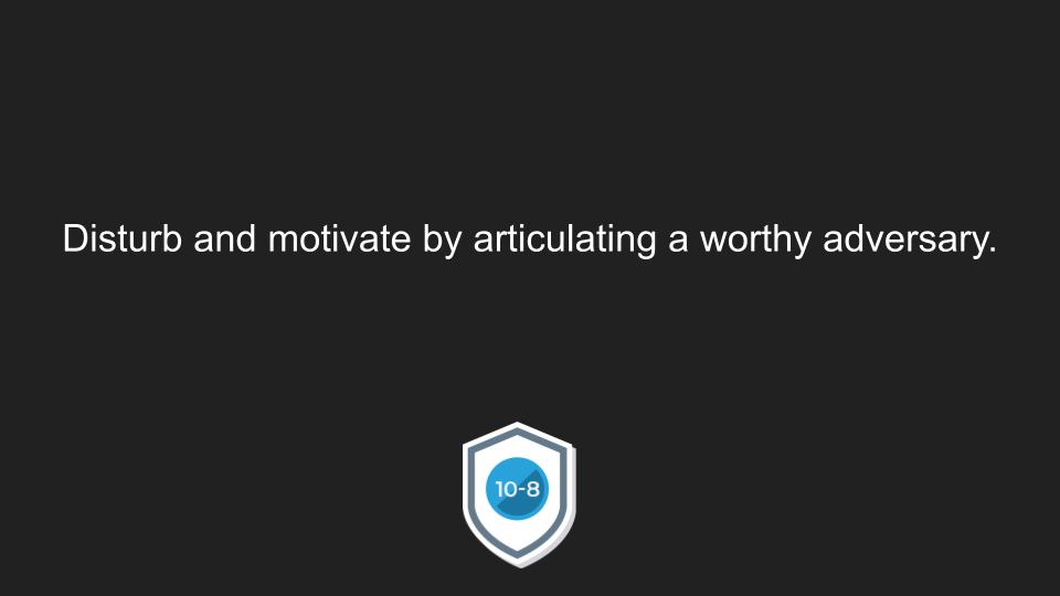 TenEightCyber's tweet photo. Do you articulate a worthy adversary for your organization? If not you, who will? Check out our “10-8 Shield your Exposure” episode this week. Andrew McCabe helps us break down the Lockbit Ransomware Gang - they are a formidable foe. https://t.co/MDnTjKSGDT