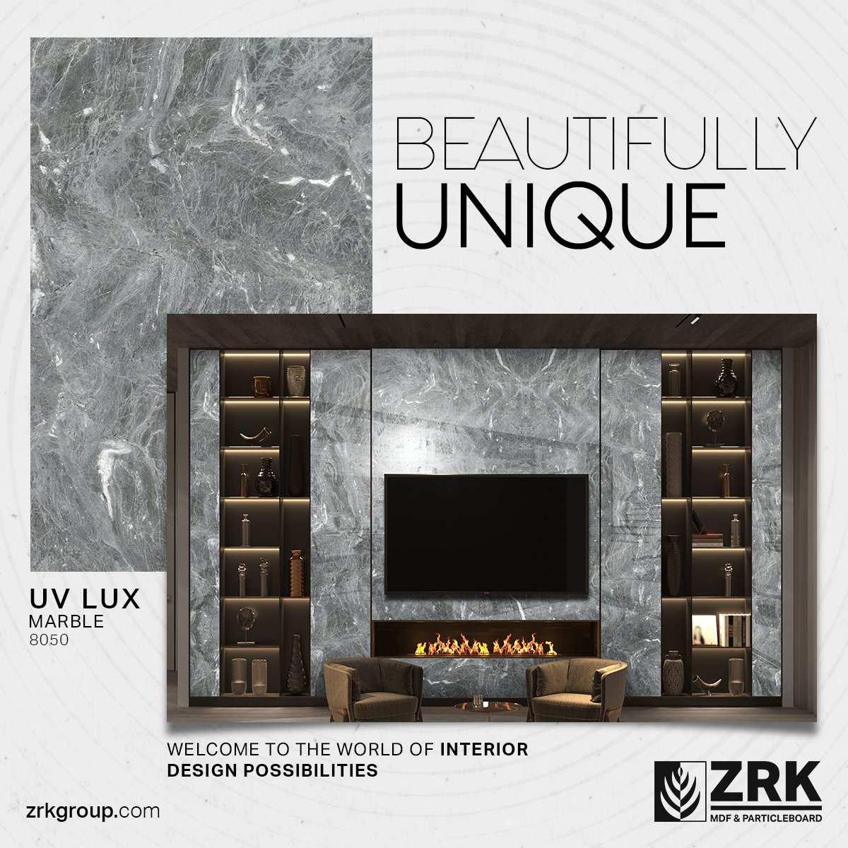 ZRKGroup_pk's tweet photo. Revamp the look of your living room with the mesmerizing beauty of ZRK’s new UV LUX MARBLE8050 tone.
For more information visit our website: https://t.co/Bo9NPhP1xC
#ZRKGroup
#OnlyE1BoardinPakistan
#E1Board
#MDFBoards
#UVLUXWOODMARBLE8050
#BestQuality https://t.co/xZfkylNJlK