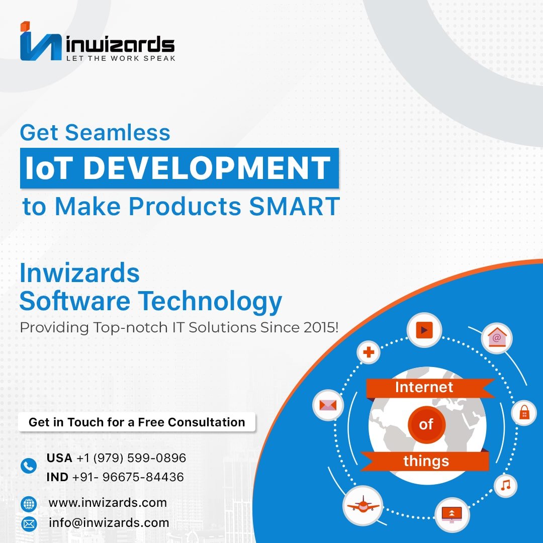 We Help Businesses to Make Products Smart! Get a Seamless IoT Development From Inwizards Software Technology. 

Get in Touch for a Free Consultation: USA +1 (979) 599-0896 | Ind +91- 96675-84436

Learn More - inwizards.com/internet-of-th…

#iot #internetofthings #iotdevelopment