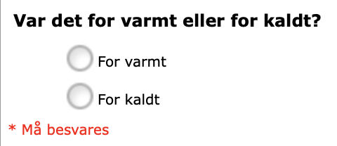 På kino er det enten for varmt eller for kaldt.