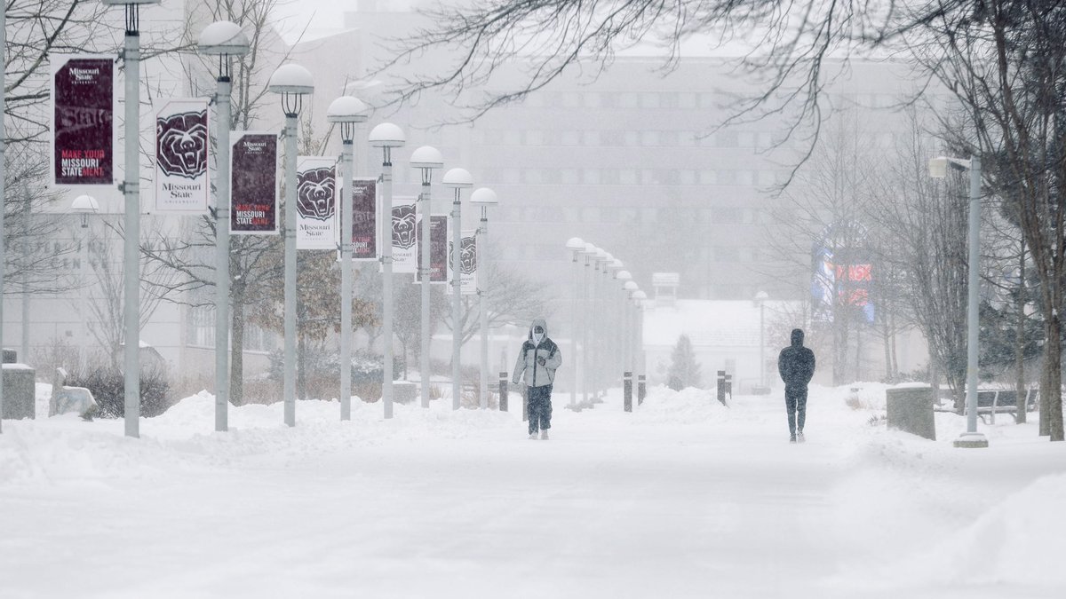 Classes <a href="/MissouriState/">Missouri State</a> cancelled today. Offices will be closed. We plan to reopen tomorrow. Details at missouristatealert.com