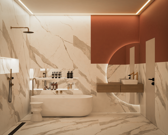 Sleek, stylish, and functional.

These three words indeed describe this bath area.

What word would you use to describe it? Do share with us in the comment session.

#interiortrends2023 #interiortrendsdesign #interiortrends2024 #interiortrendsetter #inspiringinteriors😍