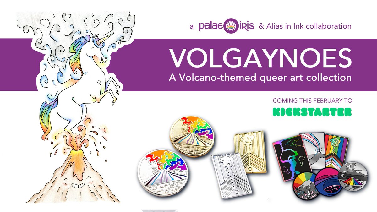 palaeoiris's tweet photo. We're thrilled to announce our collab w/ @AilsaNaismith - Volgaynoes: a Volcano-themed queer art collection! Coming to Kickstarter this February.
Follow along on our journey to bring these art pieces to life! ๐โจ
More info and to subscribe to updates: https://t.co/BSDzK5re8u https://t.co/UAwhuhBQ97