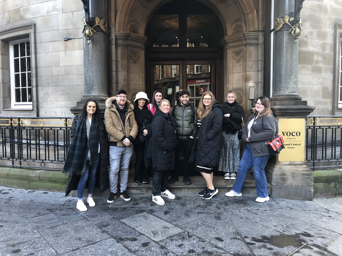 KLongmuir's tweet photo. Huge thanks to Ryan @vocograndcentrl Glasgow for showing our HNC/D Events students @SLCek around the Events Spaces today but also for chatting to them about his own college to work journey! @ColDevNet @Alan_Sherry_SLC @StellaMcManus #choosecollege #slc #slcek #events https://t.co/T1QbpVmCVk