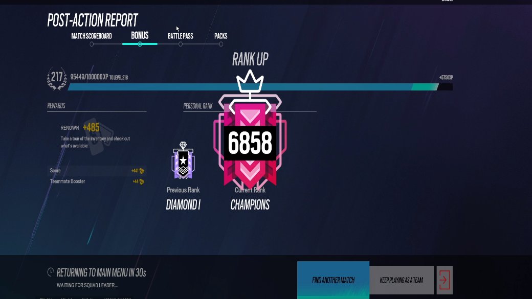 TheGamingBrix's tweet photo. finally hit poverty champ lets go appreciate the boys who helped me get to this point! @JuuicyEh @ExerGN @DrPERKYR6s @TG7_LAB @R6HAMY @Crabiopath https://t.co/uVCVHdkRQI