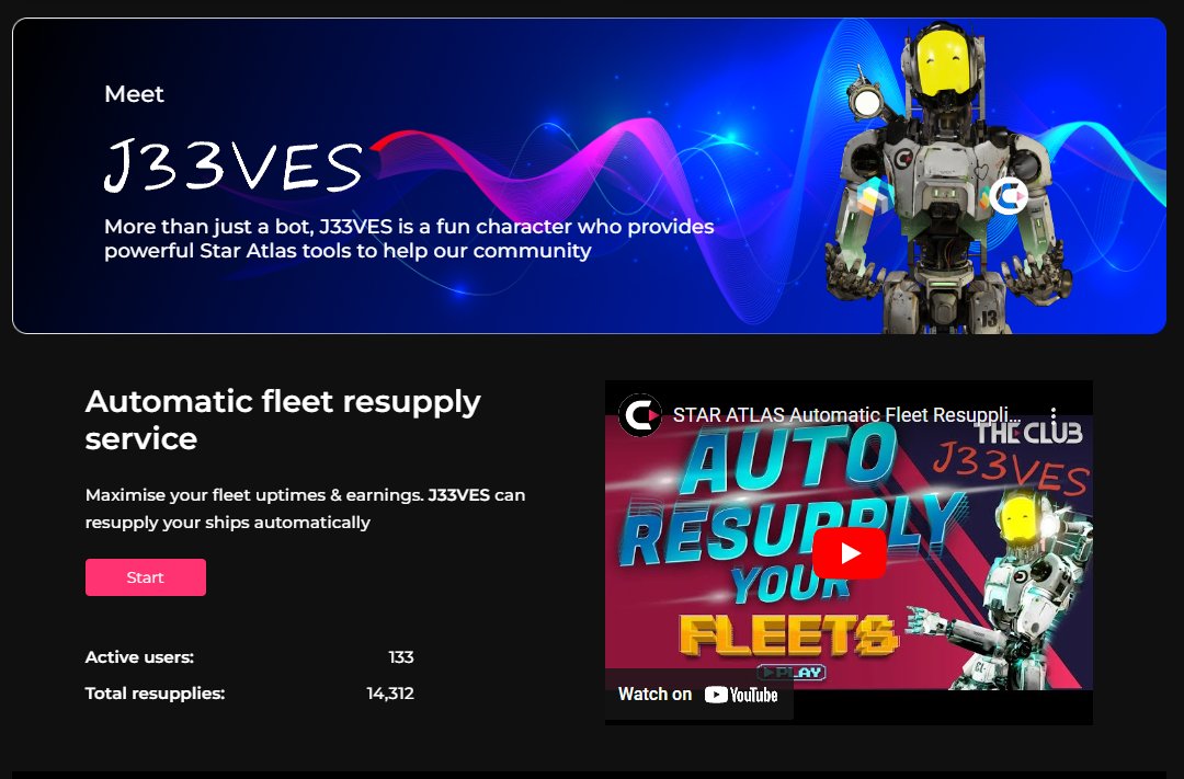 Star Atlas Fleet Auto-Resupplies
🚀Active Users: 133
🚀Total Resupplies: 14,309...310...311...312...
explorer.staratlas.club/j33ves
#staratlas $ATLAS
