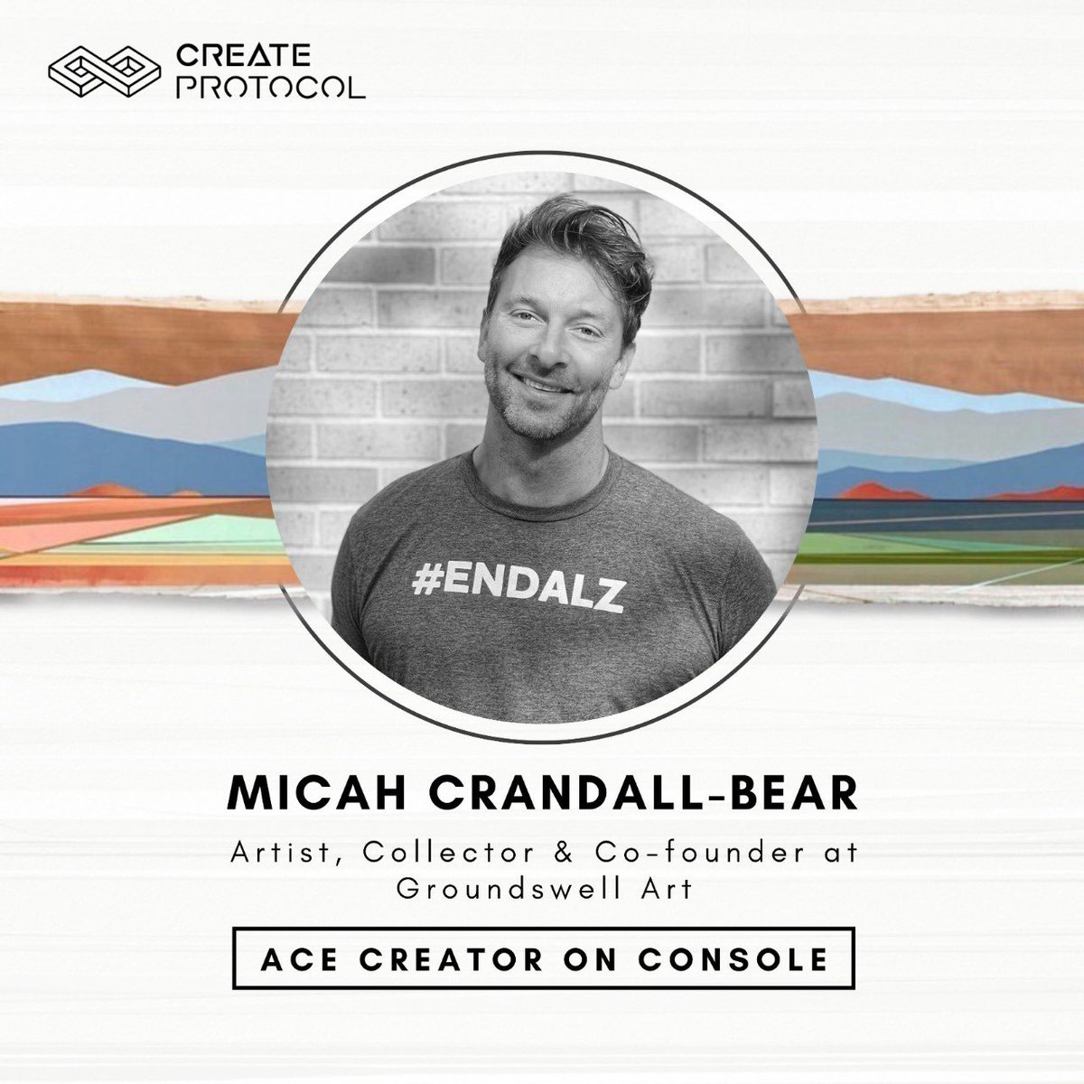 CreateProtocol's tweet photo. A Warm Welcome to Micah Crandall-Bear, an amazing landscape artist to Creator Console. 🤗

Micah has previously been featured in ArtSlant, Art Maze Mag, American Art Collector Magazine, Forbes &amp; more. 

He is one of the few #AceCreators on #Console launching his collection soon🚀 https://t.co/l4xWppharz