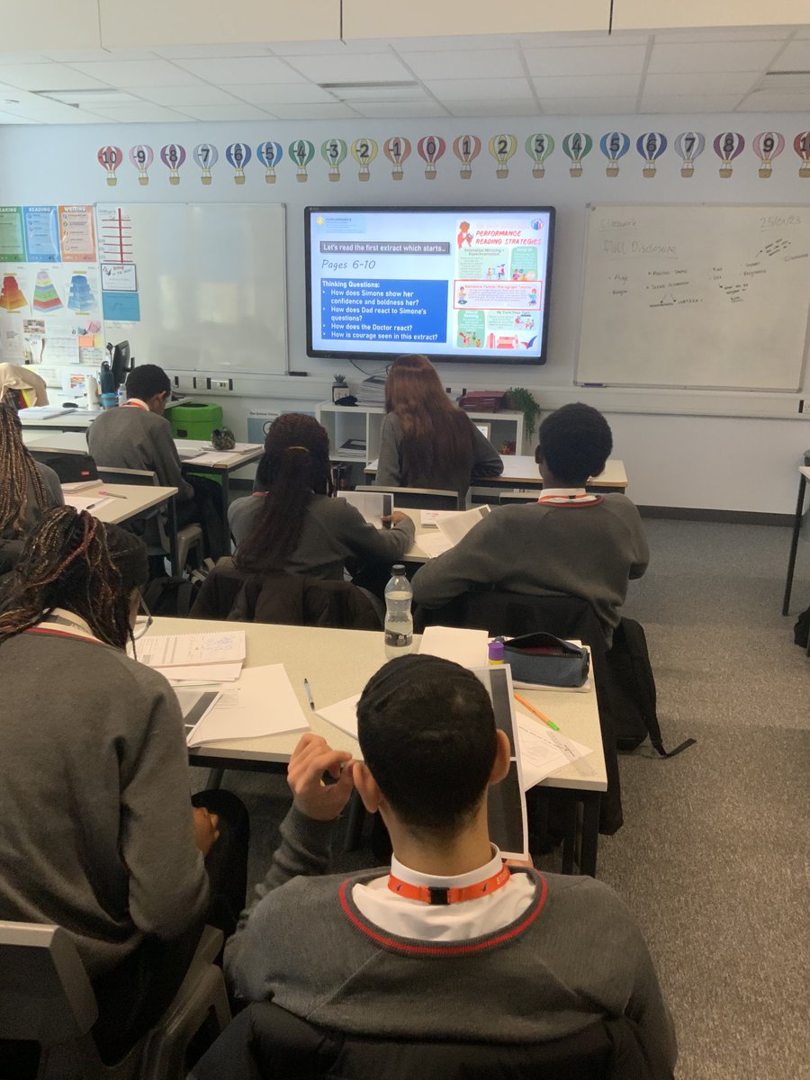 gorse_ruth's tweet photo. Year 10 are enjoying reading extracts from “Full Disclosure” by Camryn Garrett ⁦@dancingofpens⁩ as part of their #empowermentday. Focusing on key topics of protected characteristics, this book has it all! #welovereading #readingforpleasure https://t.co/yfVBuV9PtP