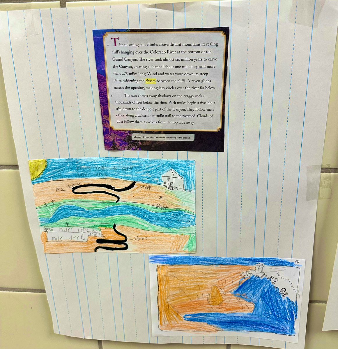 maestralife's tweet photo. Wrapping up Module 6! My students analyzed the author’s descriptive language to create mental images.
#teachertwitter @HMHCo @TheTeacherRoom #authorscraft https://t.co/1zoB3glRUB