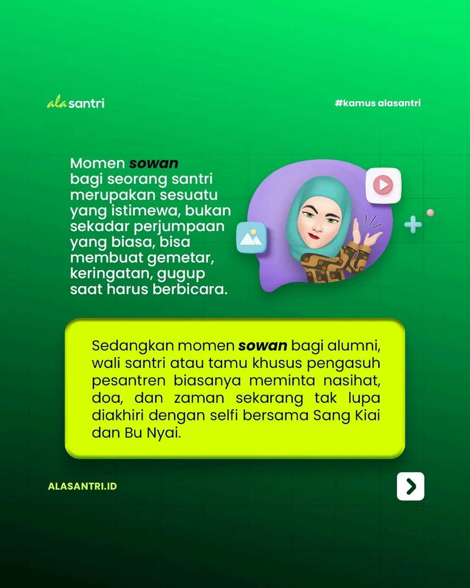 Ada rencana mau sowan pengasuh pesantren, gaes? Jangan lupa temennya diajakin kalo mau sowan.
