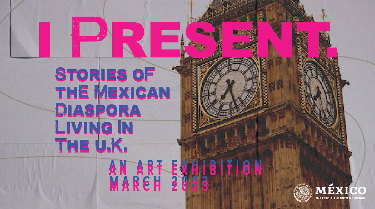 📢Participa en la #convocatoria abierta "I Present. An Art Exhibition" y comparte tu historia siendo 🇲🇽 en 🇬🇧.
Consulta las bases👉bit.ly/3GT63lC  y regístrate aquí para formar parte de esta exhibición!
<a href="/DiplomaciacMX/">Diplomacia Cultural MX</a>