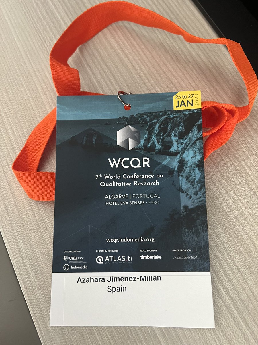 azaharajimenezm's tweet photo. #WCQR Looking forward to an interesting and enriching few days in Faro at the World Conference on Qualitative Research (WCQR), 2023.
#QualitativeResearch https://t.co/b4JP0uDTxt
