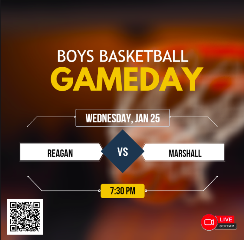 🚨 Varsity Boys Basketball
🏀 Reagan
🆚 Marshall
📅 Wednesday, Jan 25
⏰ 7:30pm
📺 Live Streaming ballertv.insidethegames.live/hsb.php
<a href="/reaganwayrhs/">Reagan High School</a> <a href="/reaganhoops/">Reagan Rattler Hoops</a> <a href="/Rattlersports/">Rattler Sports</a> <a href="/ReaganGBB/">Reagan Lady Rattler Basketball</a> <a href="/shanafe1t/">Jayson True Shanafelt</a> <a href="/Marshall_Hoops/">Marshall Basketball</a> <a href="/JMHS_Rams/">John Marshall Athletics</a>