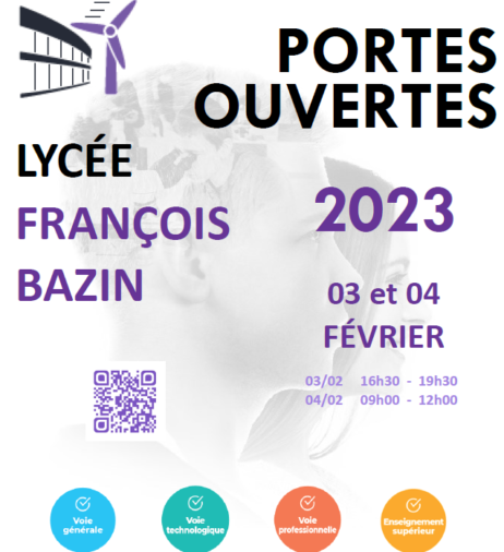 lyceebazin's tweet photo. ❗️Nous vous attendons nombreux les 3 et 4 février 2023 pour les PORTES OUVERTES du @lyceebazin
 à @VilledeCMz 
Nous pourrons parler #Bacgeneral #BacSTI2D #BacPro #Fonderie #Plasturgie #metiersdelindustrie @cmqpmica
  #BTS #BTSCIEL #eolien https://t.co/1elEq6IvLb