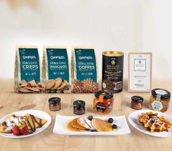 gourmet_lv's tweet photo. Gourmet La Vanguardia ofrece un mix de harinas @goofretti facilísimo de cocinar, de la mano de @XocolataJolonch y mieles @alemany1879 . Escoge los toppings más Gourmet y disfruta de los mejores desayunos, postres o deliciosas meriendas.

Hazte con el tuyo https://t.co/XZjTyL1hok https://t.co/OhbUaTiu1U