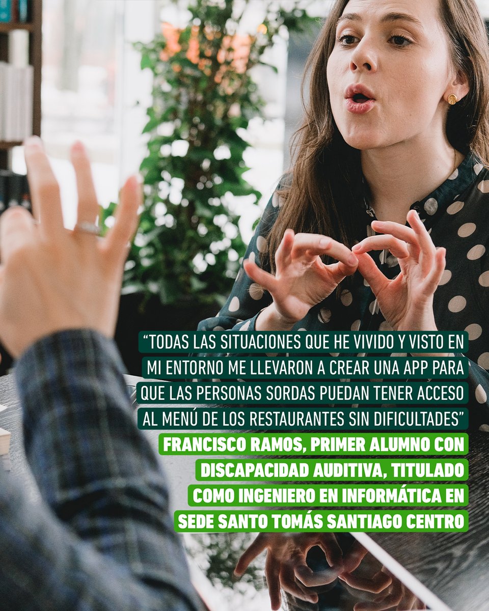 Con mucho esfuerzo y dedicación, Francisco se convirtió en el primer estudiante con discapacidad auditiva en titularse de la carrera de Ingeniería Informática: puedes conocer toda su historia en bit.ly/3GBHdFB ⬅️