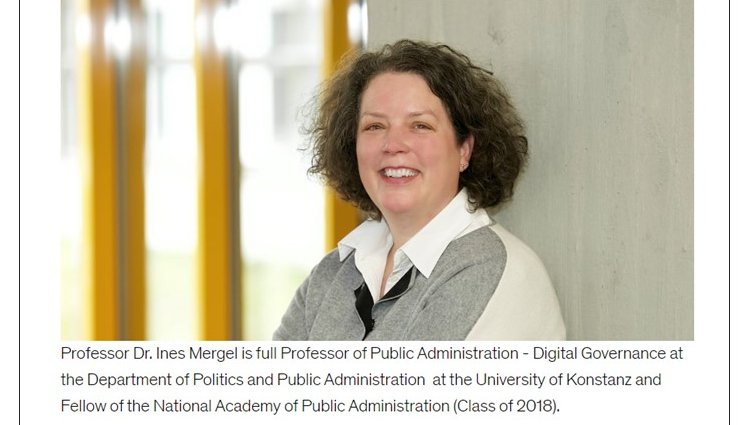 CTG UAlbany (@ctgualbany) on Twitter photo Dr. @InesMergel will be the keynote speaker for CTG <a href="/ualbany/">University at Albany</a>'s inaugural Faculty Fellows meeting. #PublicAdmin & #DigitalGovernance Prof <a href="/Konstanz_Pol_PA/">Uni Konstanz Department of Politics & Public Admіn</a>. @NAPAwash Fellow & co-editor @TPSDigitalAg. Exciting to hear about research on #DigitalTransformation & #AgileGovernment. Dr. @InesMergel will be the keynote speaker for CTG <a href="/ualbany/">University at Albany</a>'s inaugural Faculty Fellows meeting. #PublicAdmin & #DigitalGovernance Prof <a href="/Konstanz_Pol_PA/">Uni Konstanz Department of Politics & Public Admіn</a>. @NAPAwash Fellow & co-editor @TPSDigitalAg. Exciting to hear about research on #DigitalTransformation & #AgileGovernment.