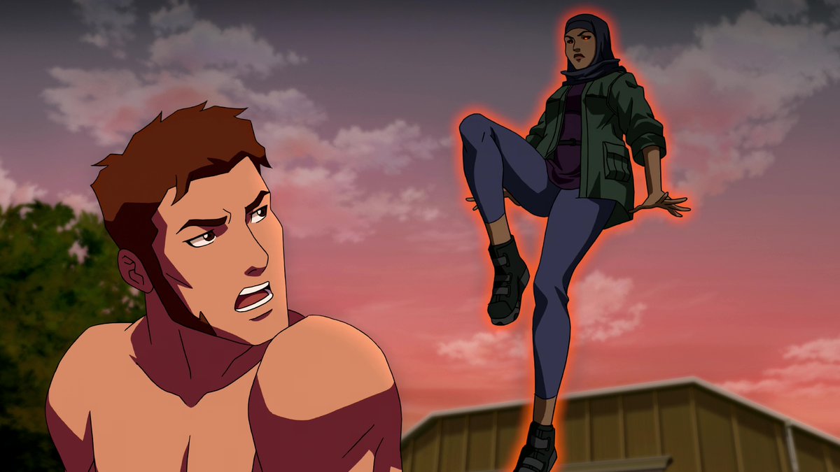 ShirtlessHeroes's tweet photo. DC Animation sure likes the CFNM embarrassment trope. Not that I'm complaining! 🤗

#BeastBoy
#GeoForce
#YoungJustice 
#JusticeLeaguevsTeenTitans https://t.co/JmZxn9FUnF