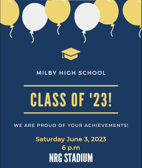 Save the date! Graduation is right around the corner!