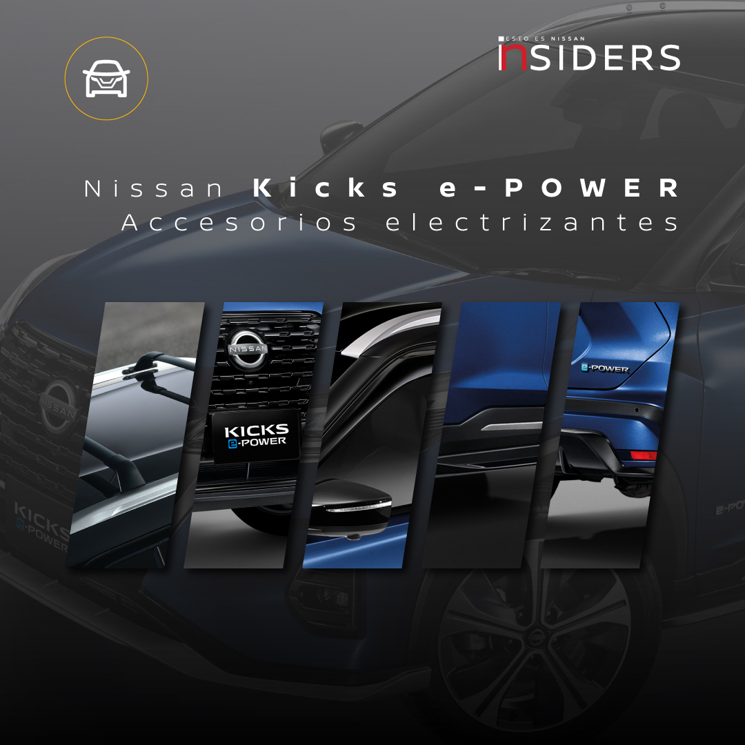 ¡La Llegada de la increible #NissanKICKSePOWER a México ⚡️no viene sola… ¿Ustedes ya sabían que cuenta con una gran lista de accesorios para personalizar toda su electrificación? Acá les cuento más 👇​
​
bit.ly/3Wgt5r6​
​
#NissanInsiders