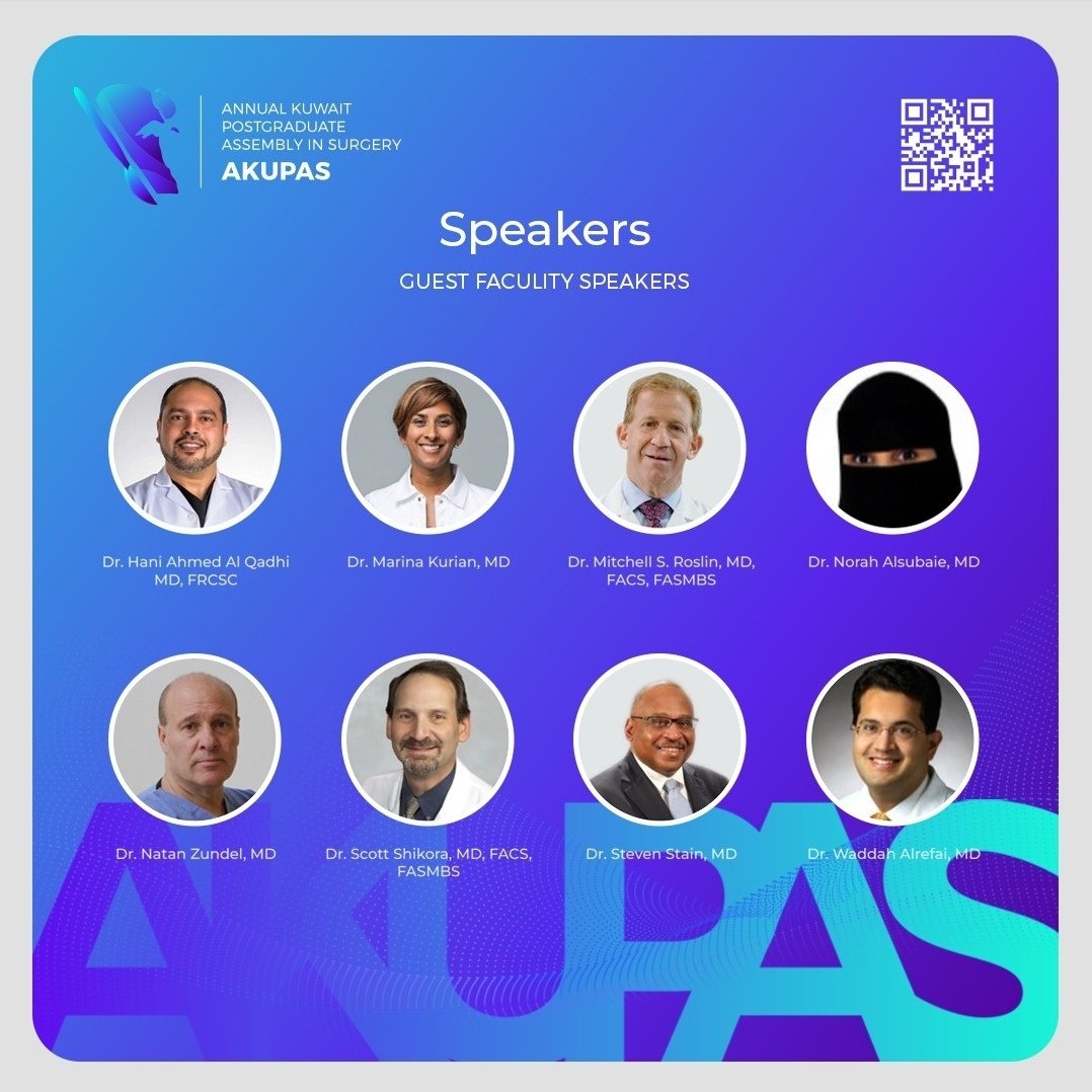 Kuwaiti Surgical Society (@kuwaitisurgsoc) on Twitter photo <a href="/HaniQadhi/">Hani Al-Qadhi</a>, <a href="/marinakurian/">Marina Kurian, MD</a>, Dr. Mitchell Roslin, <a href="/Norah_alsubaie/">Norah Alsubaie| د. نورة السبيعي</a>, Dr. Natan Zundel, <a href="/ScottShikoraMD/">Scott Shikora, MD, FACS, FASMBS</a>, <a href="/steven_stain/">Steven Stain</a>, and <a href="/wbalrefaie/">Waddah Al-Refaie</a>
THANK YOU! <a href="/HaniQadhi/">Hani Al-Qadhi</a>, <a href="/marinakurian/">Marina Kurian, MD</a>, Dr. Mitchell Roslin, <a href="/Norah_alsubaie/">Norah Alsubaie| د. نورة السبيعي</a>, Dr. Natan Zundel, <a href="/ScottShikoraMD/">Scott Shikora, MD, FACS, FASMBS</a>, <a href="/steven_stain/">Steven Stain</a>, and <a href="/wbalrefaie/">Waddah Al-Refaie</a>
THANK YOU!