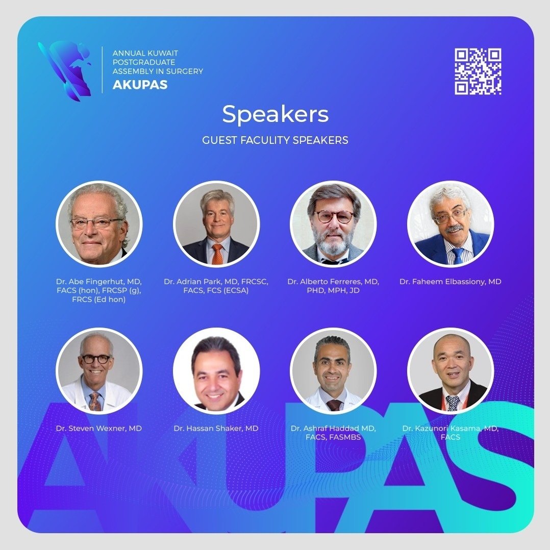 Kuwaiti Surgical Society (@kuwaitisurgsoc) on Twitter photo <a href="/Abe_laparoscopy/">Abe Fingerhut</a>, Dr. Adrian Park, Dr. Alberto Ferreres, Dr. Faheem El Bassiony, <a href="/SWexner/">Steven D Wexner MD, PhD</a>, Dr. Hassan Shaker, Dr. Ashraf Haddad, and Dr. Kazunori Kasama
THANK YOU! <a href="/Abe_laparoscopy/">Abe Fingerhut</a>, Dr. Adrian Park, Dr. Alberto Ferreres, Dr. Faheem El Bassiony, <a href="/SWexner/">Steven D Wexner MD, PhD</a>, Dr. Hassan Shaker, Dr. Ashraf Haddad, and Dr. Kazunori Kasama
THANK YOU!