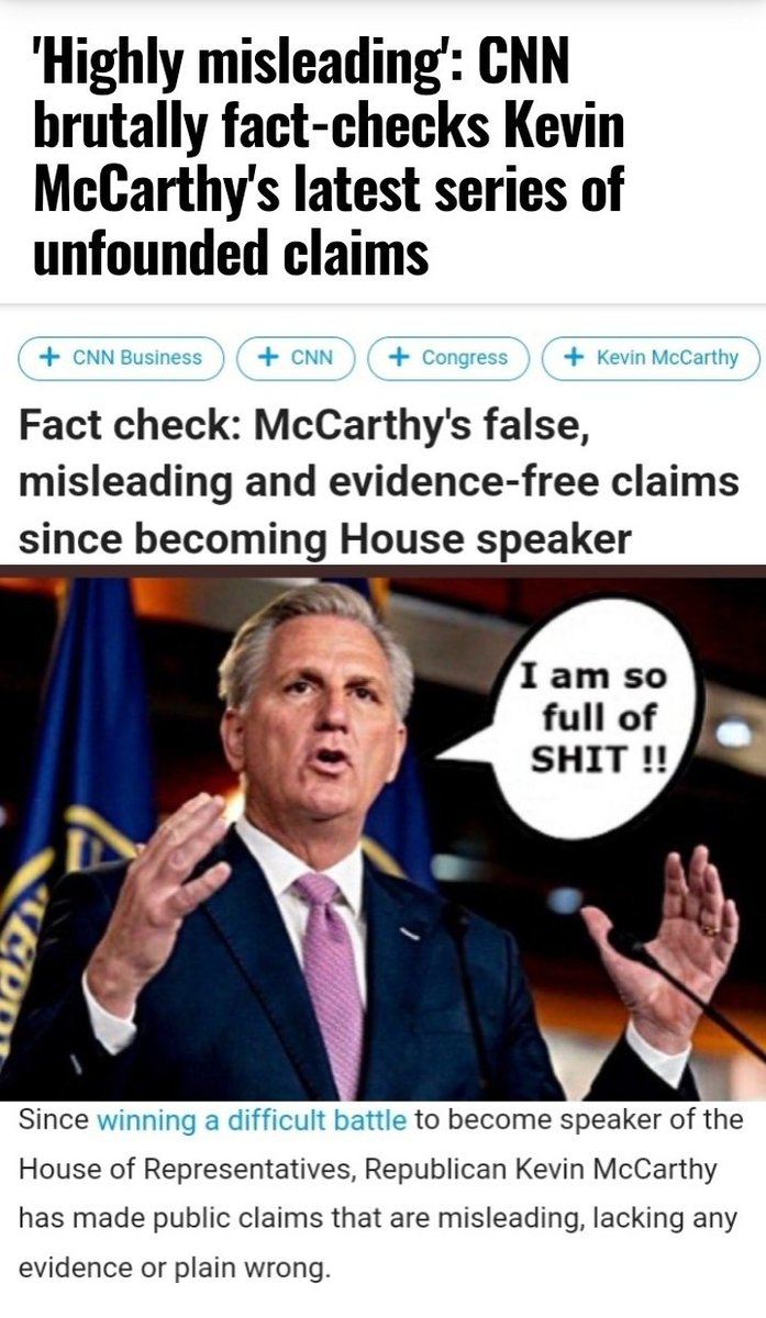 NeilMS17's tweet image. #kevinmccarthyisaloser
#KevinMcCarthy LIES