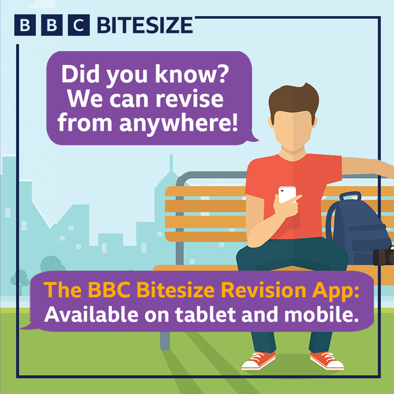 bbcbitesize's tweet photo. Have you got a child between the age of 14-16? 

The BBC Bitesize Revision App contains subjects for GCSEs, National 4, National 5, Higher and TGAU.