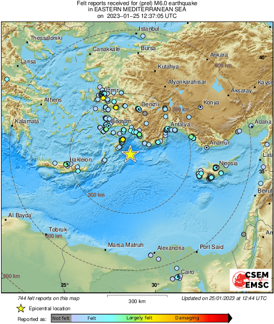 Earthquake tracker rhodes