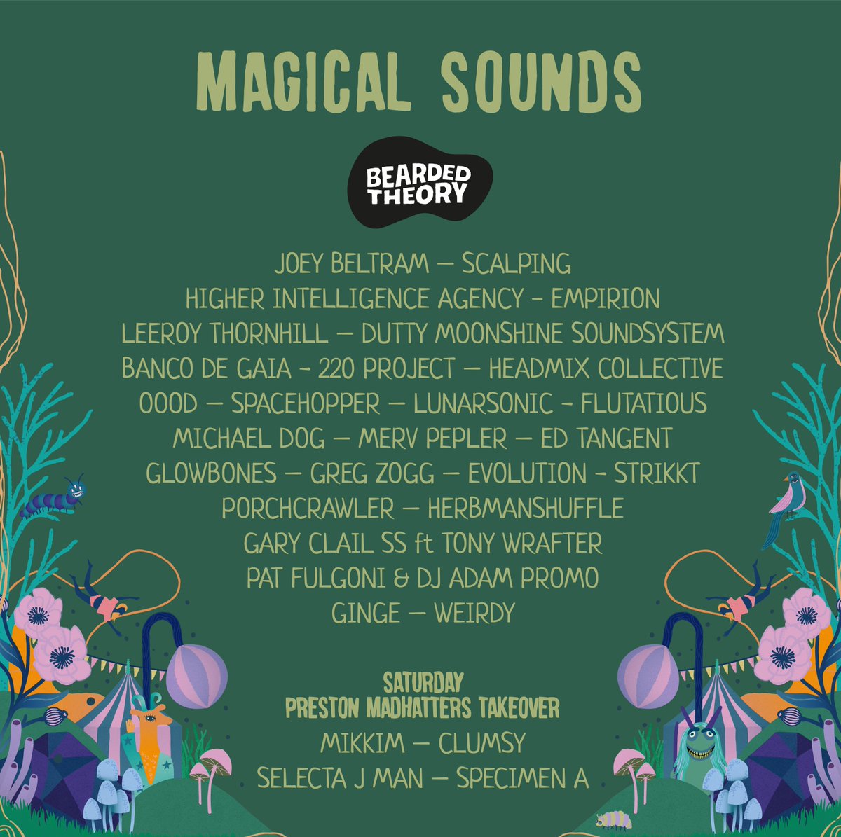 beardedtheory's tweet photo. We're very pleased to announce artists for Convoy Cabaret, Magical Sounds & Maui Waui! 🤘👽🎸
The Something Else Tea Tent will be announcing soon & will include the Uke Ellington Orchestra Jam in honour & memory of Beardy Keef.
Tickets are on sale now: https://t.co/9hLl6uu5Rp https://t.co/t0BKSvn3zW