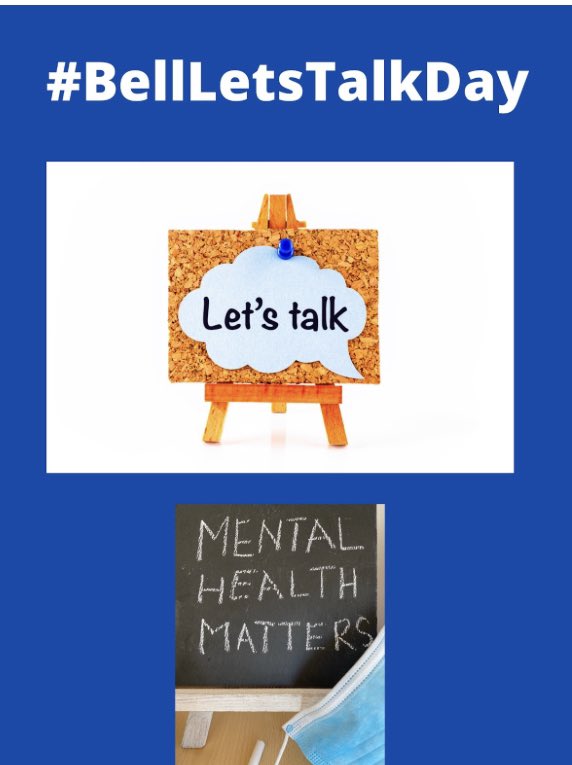 mbedchat1's tweet photo. Today is #BellLetsTalkDay on our #mbedchat mental health challenge. Share why it is important to talk about mental health. https://t.co/FlQeRPkFLz