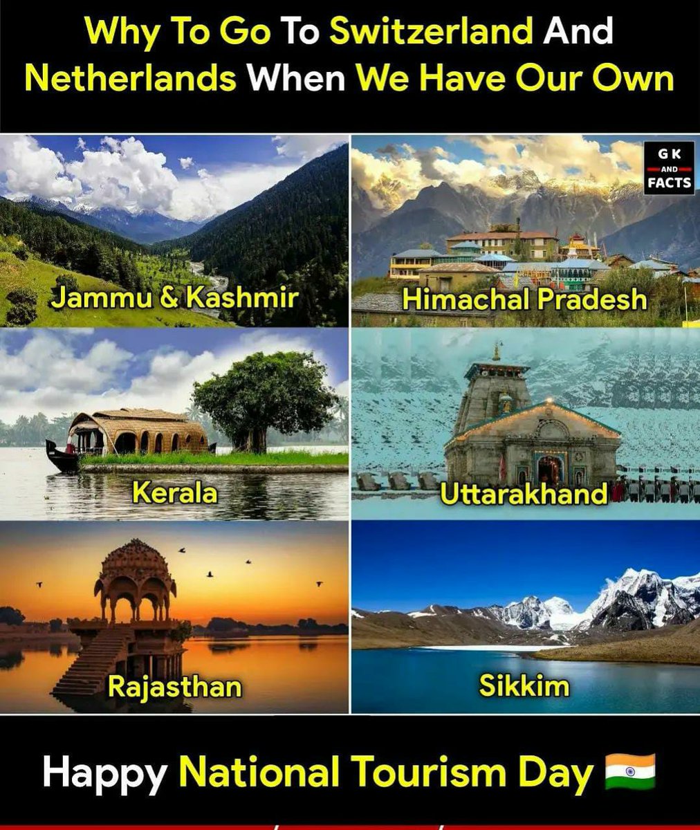 #NationalTourismDay #JaiHind #India #Bharat